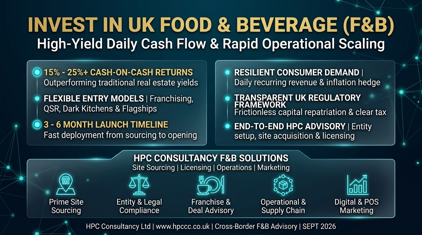 Why Morocco Investors Must Consider the UK Food and Beverage Sector as Their Primary Entry Point